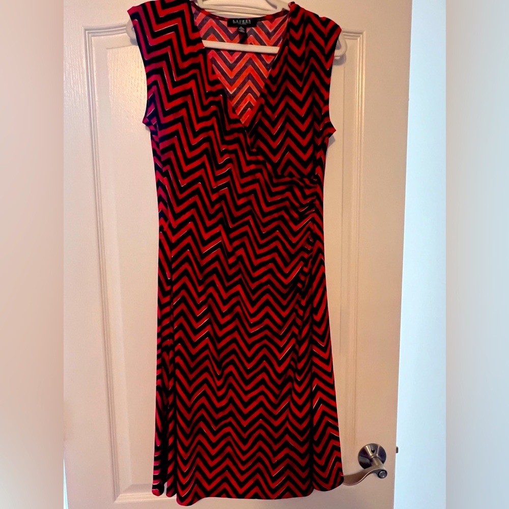 LAUREN by Ralph Lauren Faux  Wrap Dress Size L (12/14)